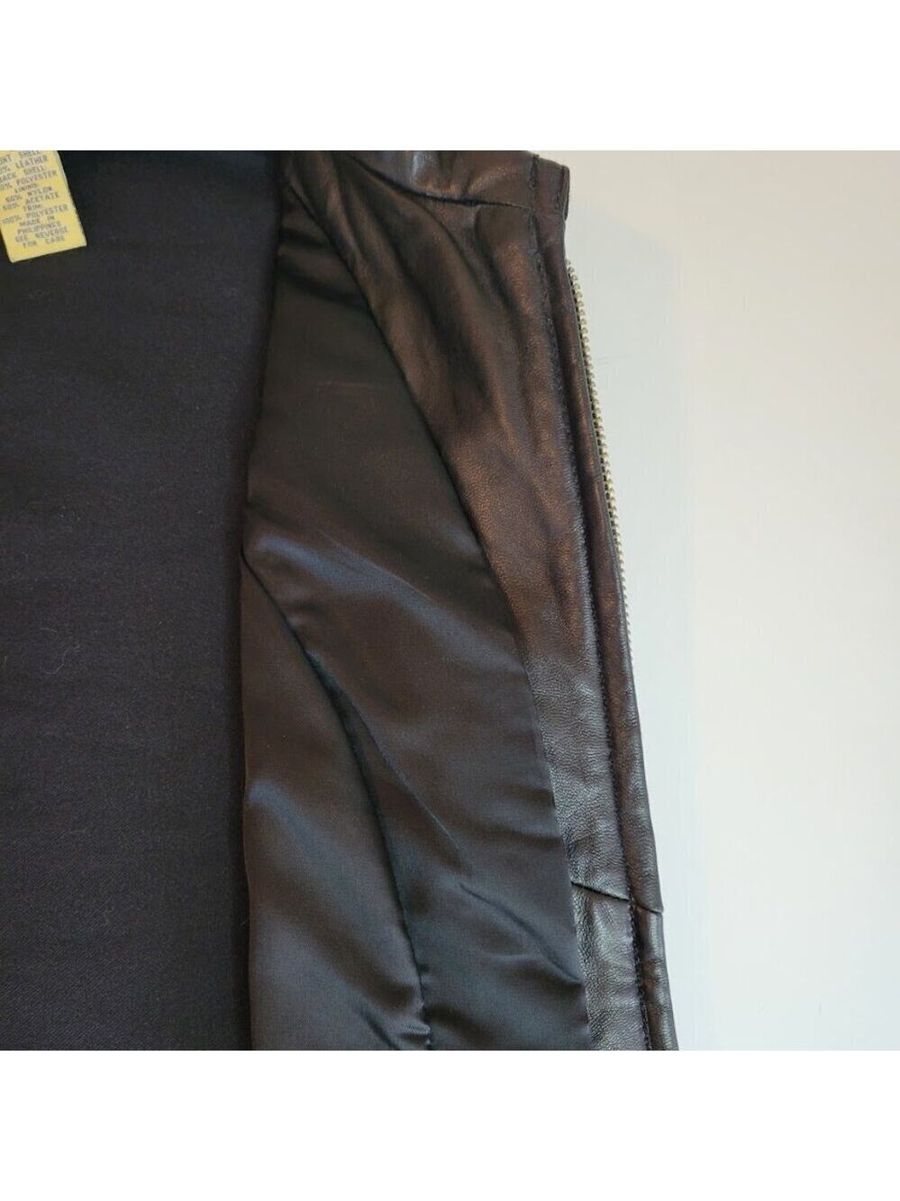 Vintage Limited America Leather Black Vest Women's Size Small - Picture 10 of 13